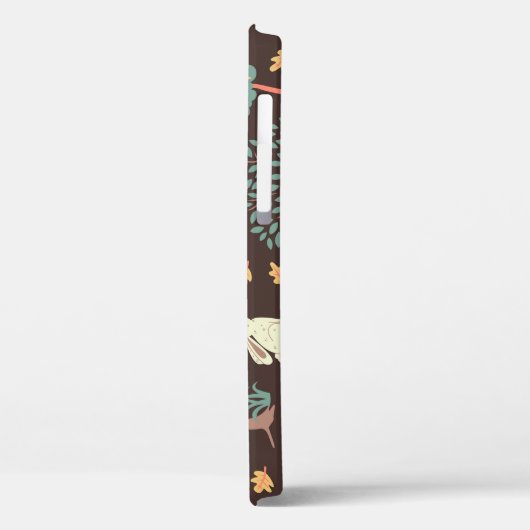 Bomen Dieren: Hand-getrokken Natuur Scene. Case-Mate iPhone Case (Achterkant / Links)