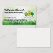 Bomen Doodles Logo | Gras | Landschapsarchitectuur Visitekaartje (Voorkant / Achterkant)