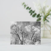bomen draag winter briefkaart (Staand voorkant)