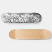 bomen draag winter persoonlijk skateboard (Horizontaal)
