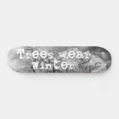 bomen draag winter persoonlijk skateboard (Horizontaal)