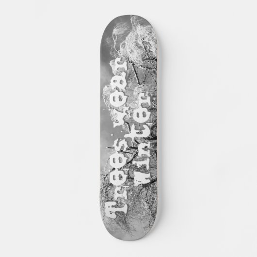 bomen draag winter persoonlijk skateboard (Voorkant)