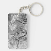 bomen draag winter sleutelhanger (achterkant)