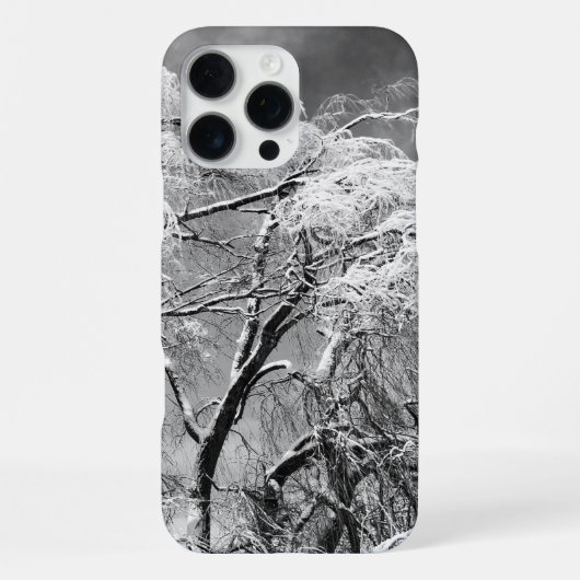 bomen dragen winter iPhone hoesje (Achterkant)