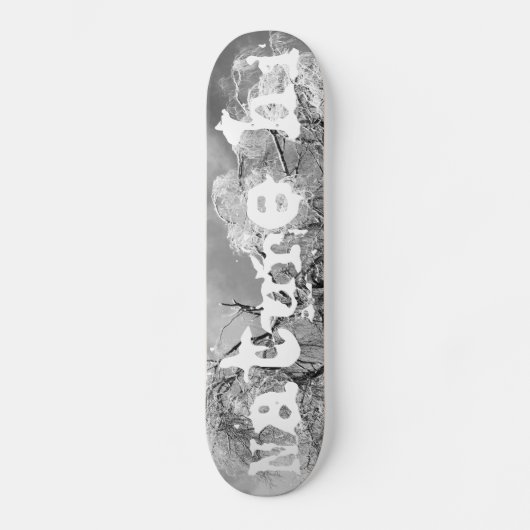 bomen dragen winter persoonlijk skateboard (Voorkant)
