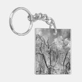 bomen dragen winter sleutelhanger (Voorkant Links)