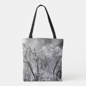 bomen dragen winter tote bag (Achterkant)