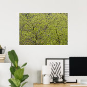 Bomen - Een muur van het Groene Poster van de Lent (Thuiskantoor)
