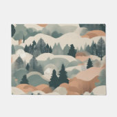 Bomen en bergen Boho Abstract Design Deurmat (Voorkant)