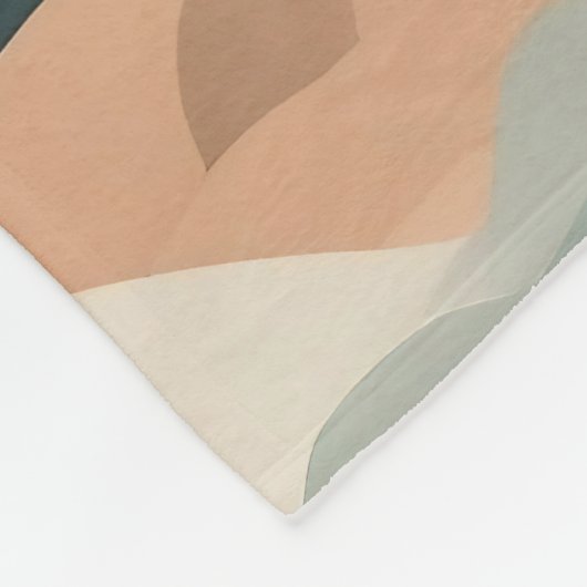 Bomen en bergen Boho Abstract Design Fleece Deken (Hoek)