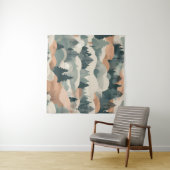 Bomen en bergen Boho Abstract Design Wandkleed (In Situ (horizontaal))