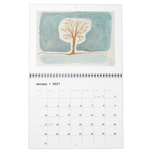 Bomen en bergen, kalender 2011 (Jan 2027)