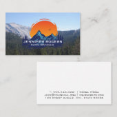 Bomen en bergen | Natuur buitenshuis Visitekaartje (Voorkant / Achterkant)