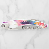 Bomen en bladeren waterverf bos kurkentrekker (Voorkant)