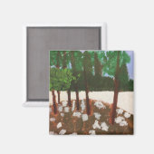 Bomen en bloemen schildermagneet magneet (Voorkant / Achterkant)