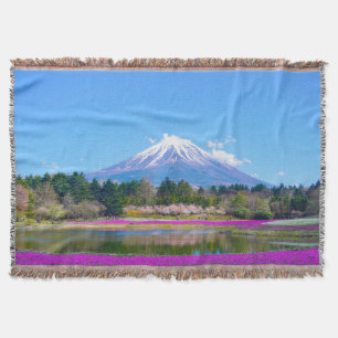 Bomen en bloemen van de Mount Fuji Deken