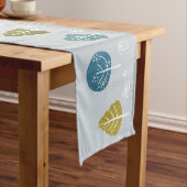 Bomen en cadeaus korte tafelloper (Voorbeeld)