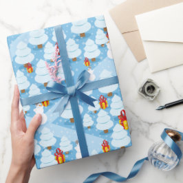 Bomen en Cadeaus Patroon kerstcadeaupapier Cadeaupapier
