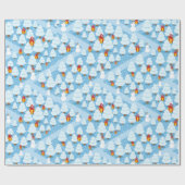 Bomen en Cadeaus Patroon kerstcadeaupapier Cadeaupapier (Vlak)