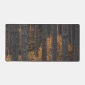 Bomen en goudherfstbladerbladeren bureaumat (Voorkant)