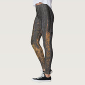 Bomen en goudherfstbladerbladeren leggings (Links)
