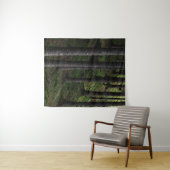 Bomen en groene mos wandkleed (In Situ (horizontaal))