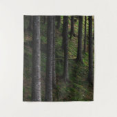 Bomen en groene mos wandkleed (Voorkant)