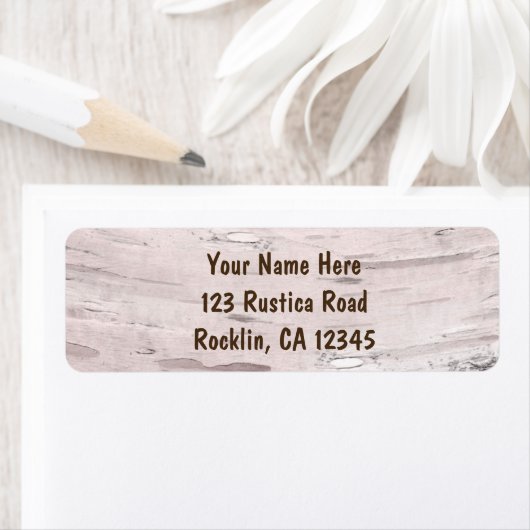 Bomen en hartslag Eenvoudig minimale bruiloft Etiket (Insitu)