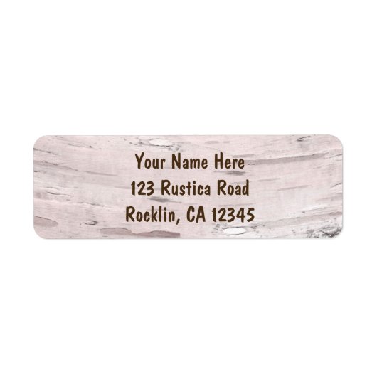 Bomen en hartslag Eenvoudig minimale bruiloft Etiket (Voorkant)