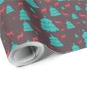 Bomen en herten cadeaupapier (Rol Hoek)