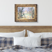 Bomen en huizen, 1885-86 canvas afdruk (Insitu (Slaapkamer))