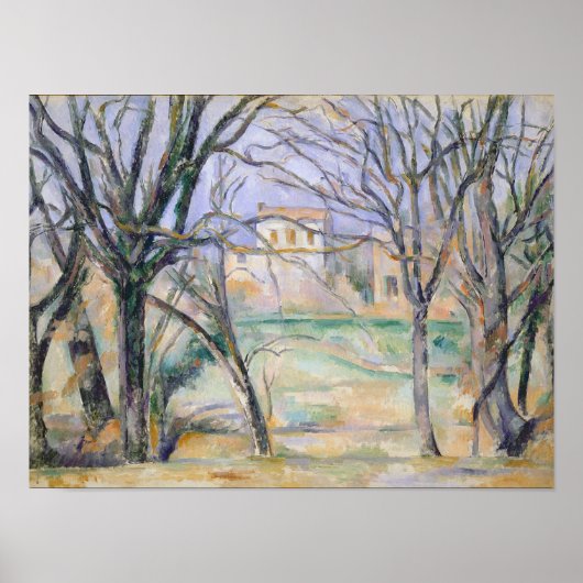 Bomen en huizen, 1885-86 poster (Voorkant)