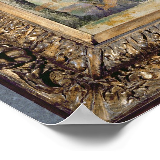 Bomen en huizen, 1885-86 poster (Hoek)