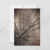 Bomen en Natuur Uitnodiging voor getextureerde bru (Achterkant)