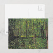 Bomen en ondergroei door Van Gogh Briefkaart (Voorkant / Achterkant)