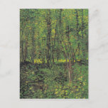 Bomen en ondergroei door Van Gogh Briefkaart<br><div class="desc">Vincent Van Gogh Landscape Painting Series - Trees en ondergroei</div>