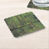 Bomen en ondergroei door Van Gogh Kartonnen Onderzetters (Gebogen)