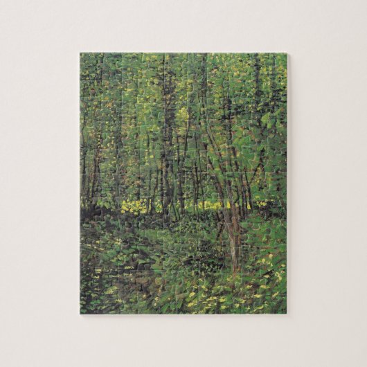 Bomen en ondergroei door Van Gogh Legpuzzel (Verticaal)