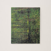 Bomen en ondergroei door Van Gogh schilderende kun Legpuzzel (Verticaal)