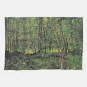 Bomen en ondergroei door Van Gogh Theedoek (Horizontaal)