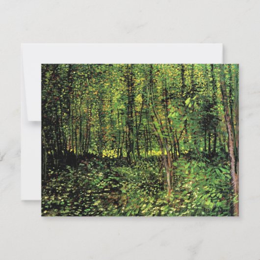 Bomen en ondergroei door Vincent van Gogh (Voorkant)