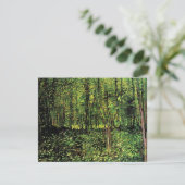 Bomen en ondergroei door Vincent van Gogh (Staand voorkant)