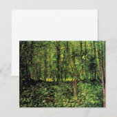 Bomen en ondergroei door Vincent van Gogh (Voorkant / Achterkant)