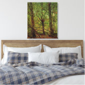 Bomen en ondergroei door Vincent van Gogh Canvas Afdruk (Insitu (Slaapkamer))