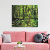 Bomen en ondergroei door Vincent van Gogh Canvas Afdruk (Insitu (Woonkamer))