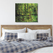Bomen en ondergroei door Vincent van Gogh Canvas Afdruk (Insitu (Slaapkamer))
