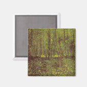 Bomen en ondergroei door Vincent van Gogh Magneet (Voorkant / Achterkant)