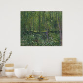 Bomen en ondergroei door Vincent Van Gogh Poster (Keuken)