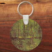 Bomen en ondergroei door Vincent van Gogh Sleutelhanger (Voorkant)