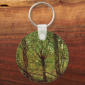 Bomen en ondergroei door Vincent van Gogh Sleutelhanger (Voorkant)